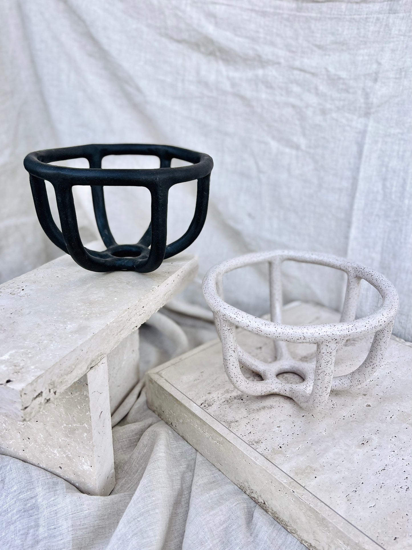Virginia Sin Moth Bowl. Perfect for root vegetables, fruit and other edible and inedible objects, the Moth fruit bowl is hand built with love and coils. Handmade in Brooklyn, NY.