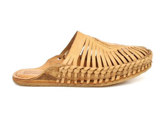 Women's natural leather diamond slides by mohinders, made by hand in athani, india by master shoemakers