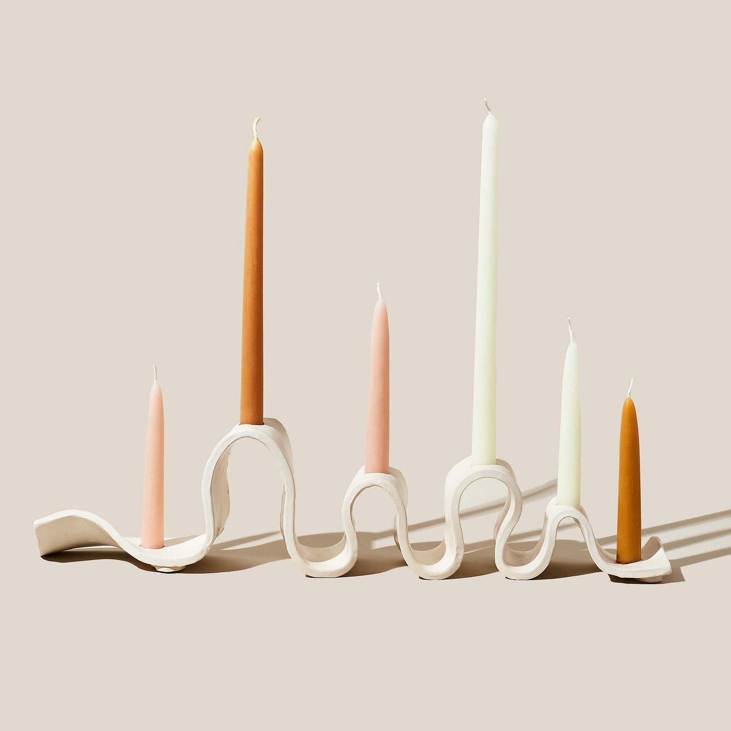 Meet Weylyn: A candelabra whose dramatic and unique appearance as a centerpiece that'll demand more attention than even your most vocal guest. Handmade in Brooklyn, NY.
